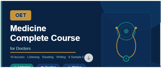 OET Practice Exams & Lessons for Doctors — Listening, Reading & Writing